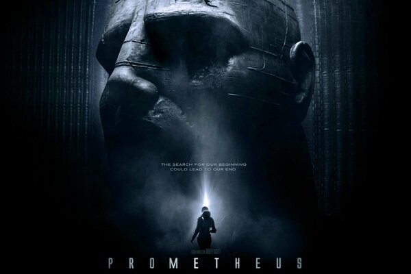 Kopf mit Narben aus einem Film von Ridley Scott Prometheus