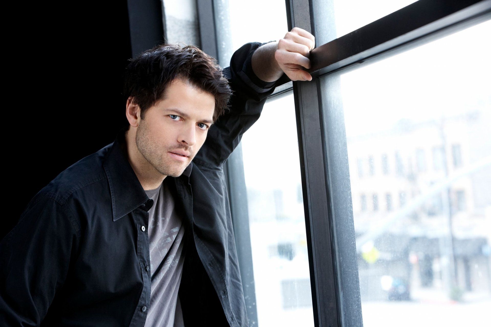 misha collins castiel actor cas black supernatural