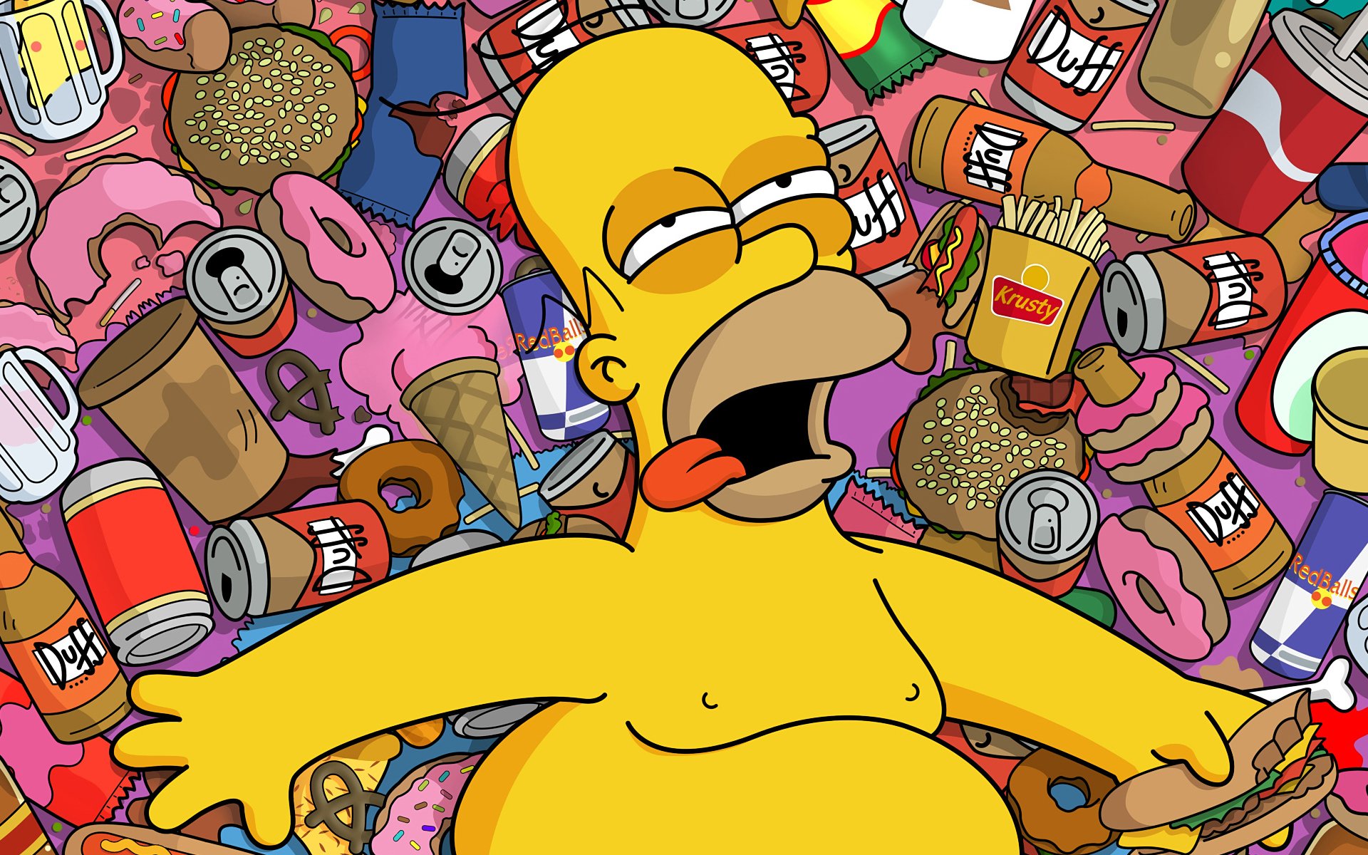 dibujos animados los simpson comida homero cerveza