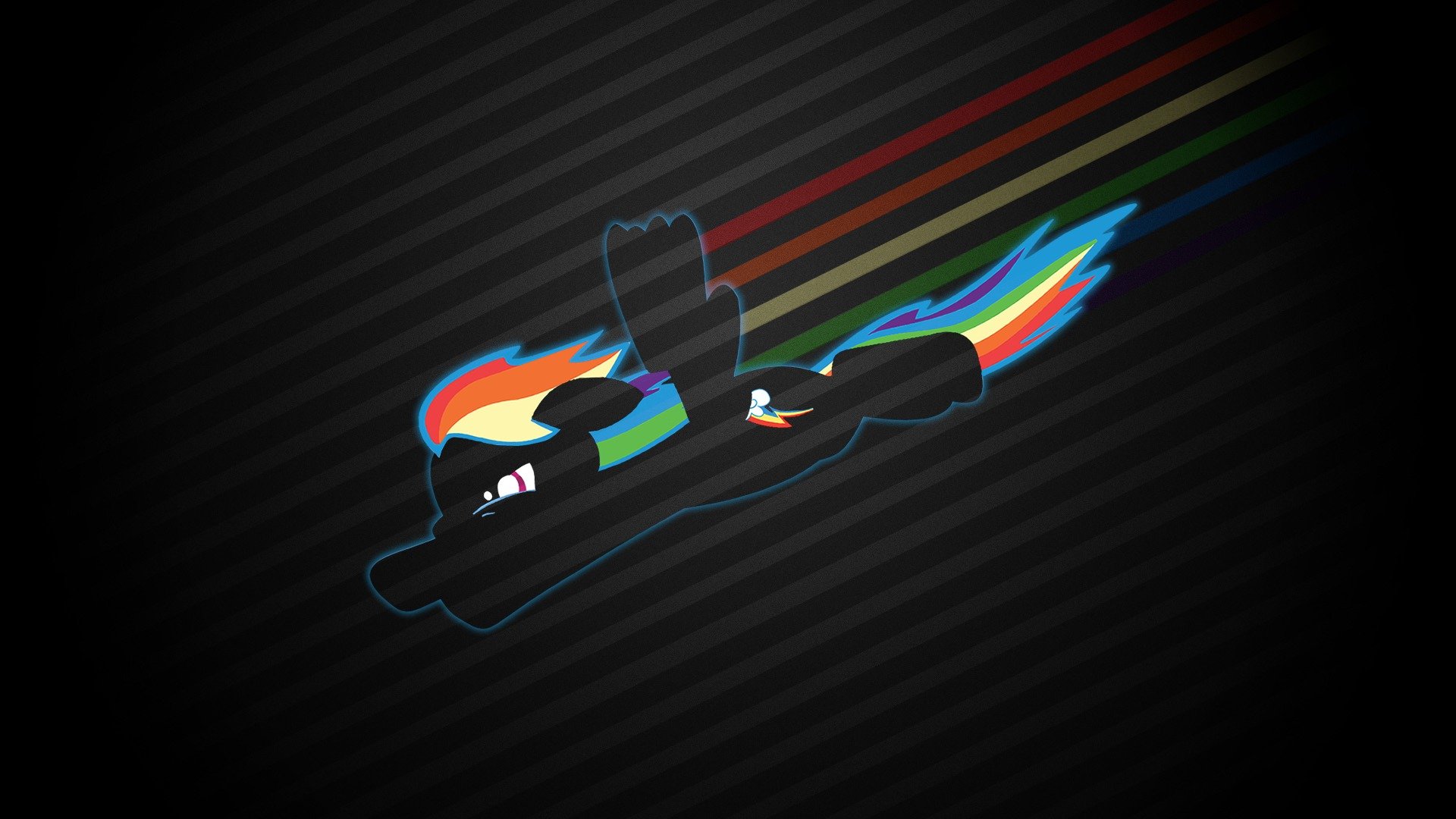 mein kleines pony pony freundlichkeit silhouette rainbow fliegen regenbogen