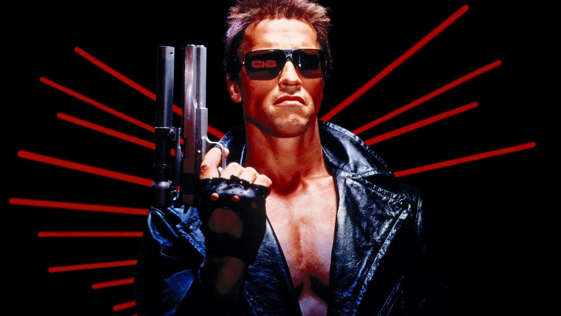 terminator gun sunglasses arnie arnold schwarzenegger