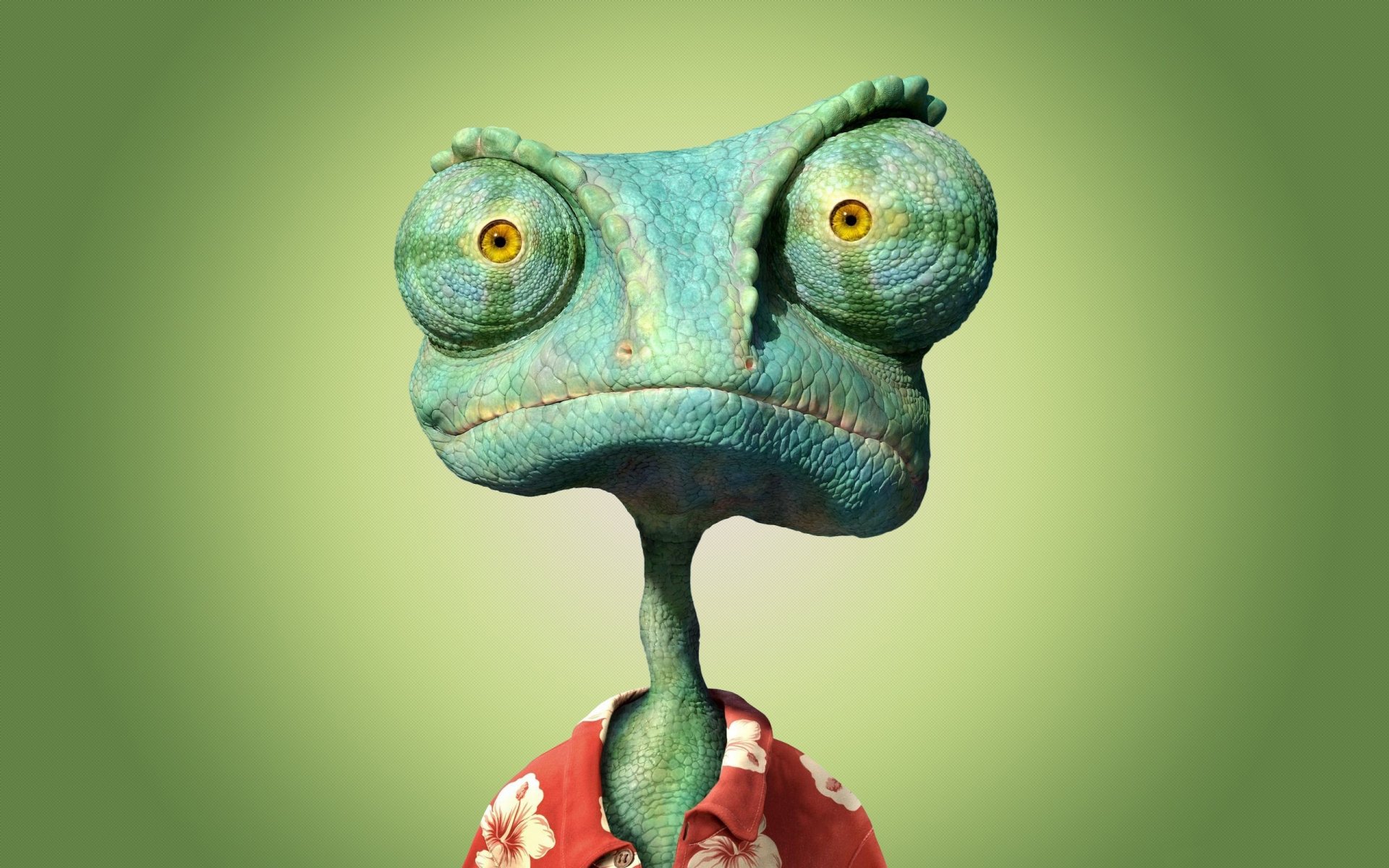 dessin animé lézard rango