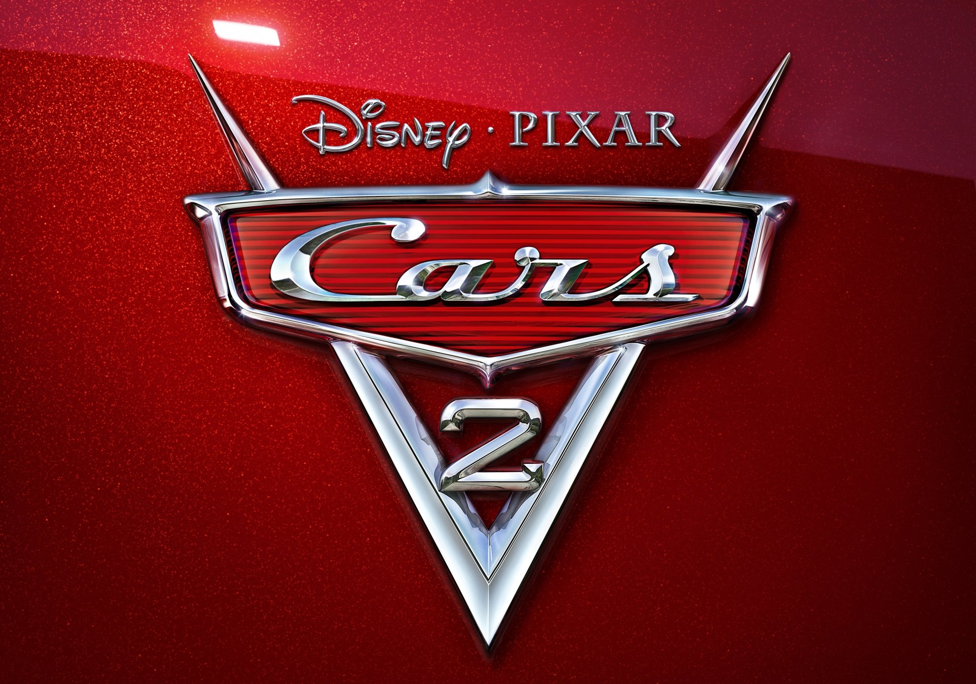 autos 2 schubkarren 2 cartoon emblem rotes perlmutt chrom disney pixar