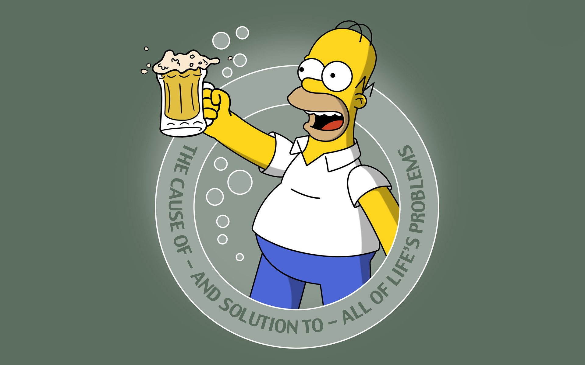 cartoon simpsons homer beer