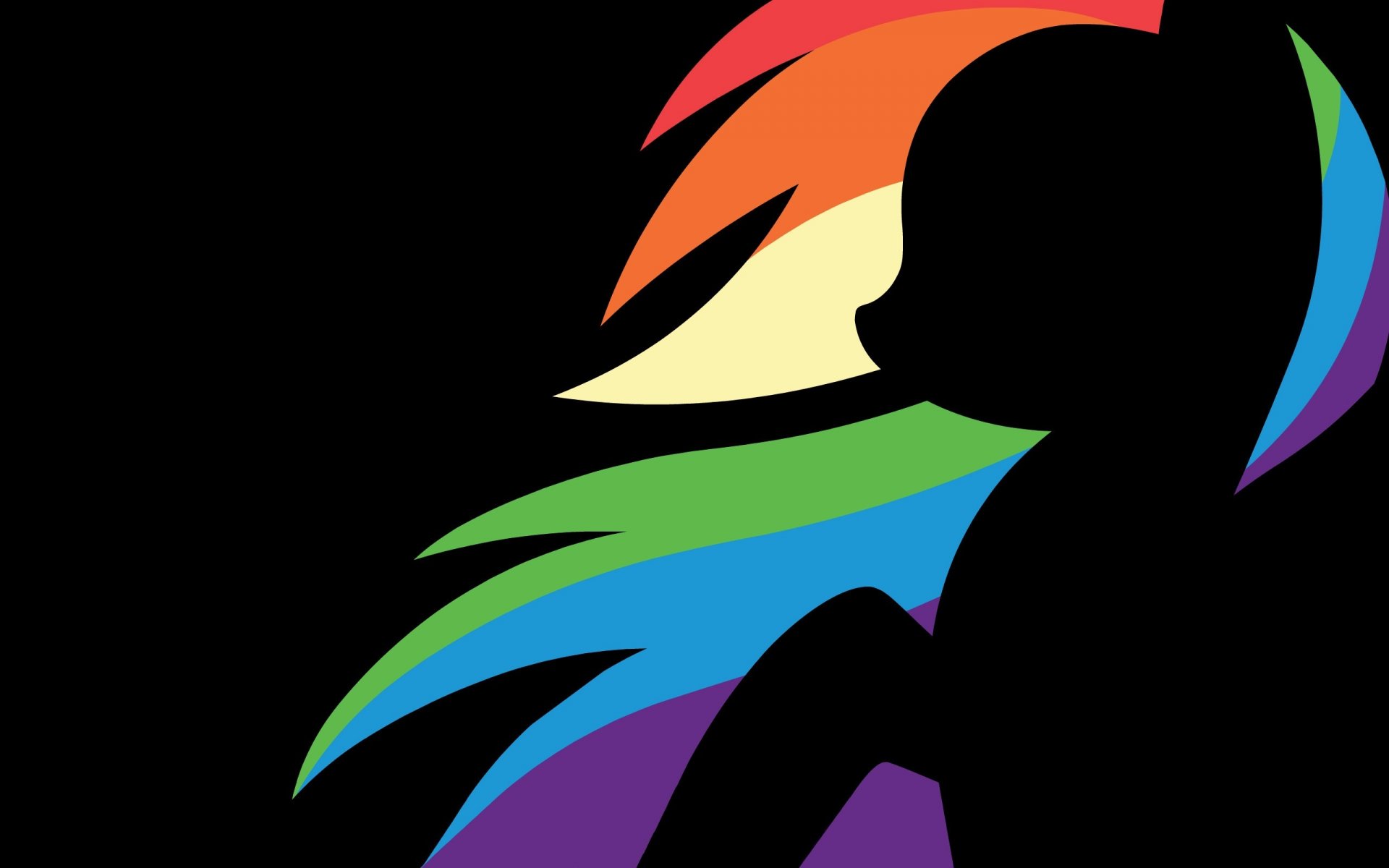 mein kleines pony pony freundlichkeit silhouette rainbow