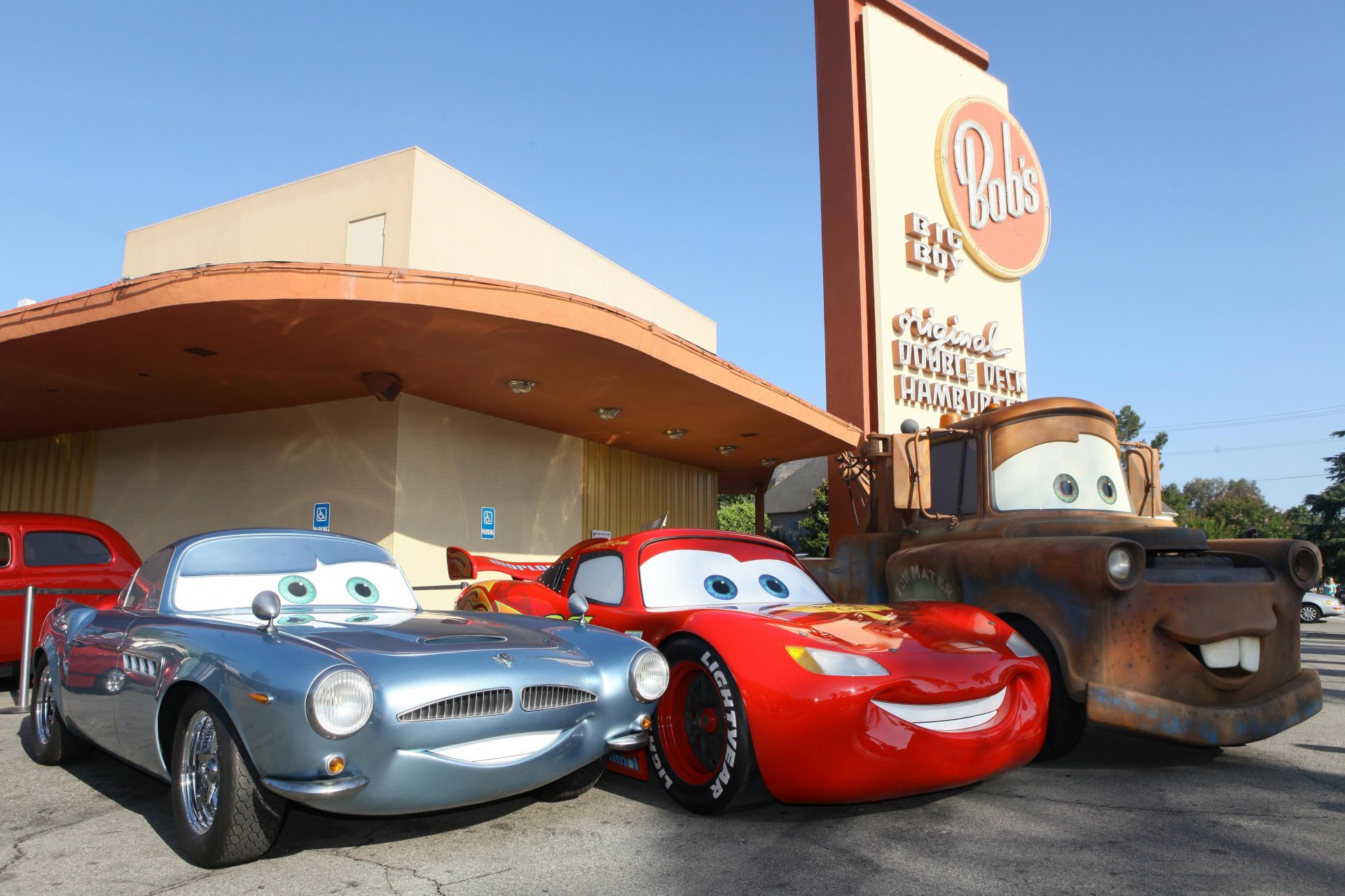 cartoon cars protagonists background