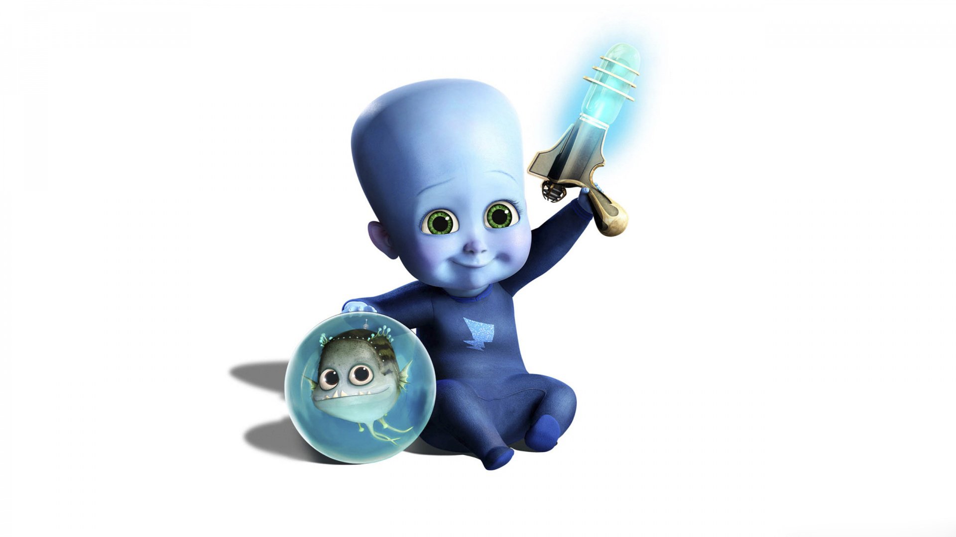 megamind bebé pescado blaster azul