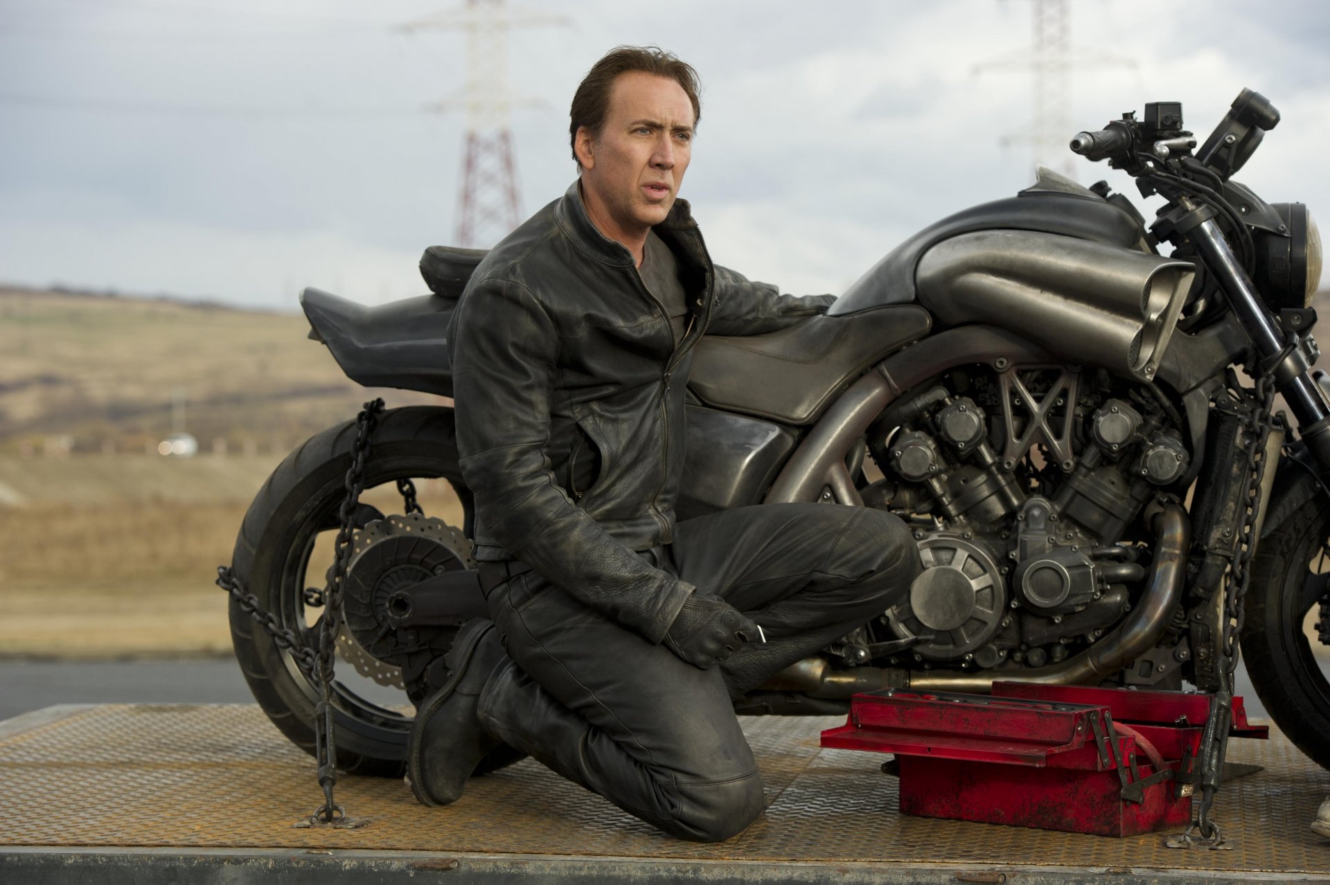 ghost rider 2 moto ghost rider-spirito-di-vendetta nicolas cage yamaha vmax