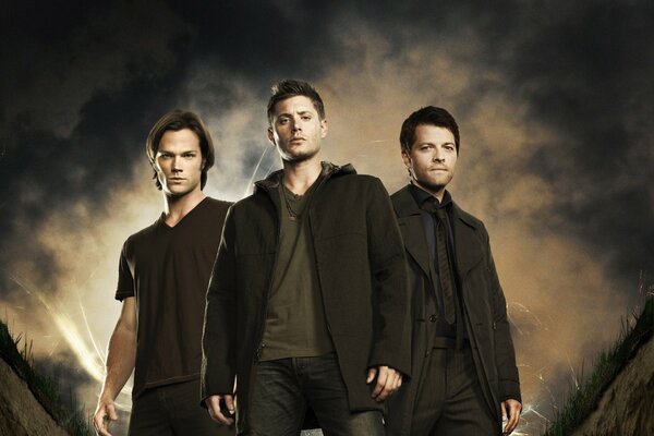 Three heroes of the Supernatural series