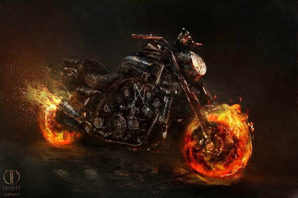 Matociclo di Ghost Rider Spirito di vendetta