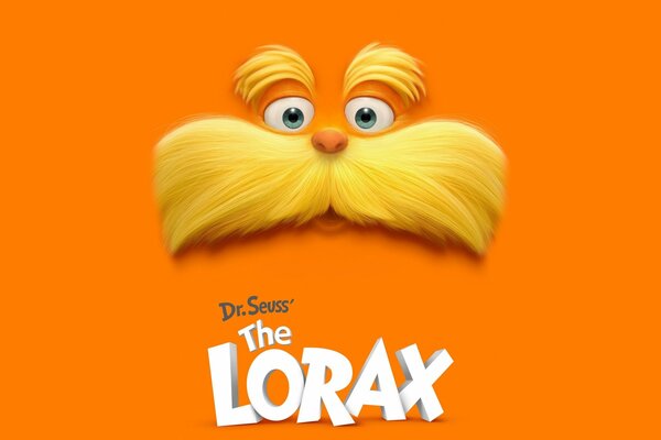 The mustachioed Lorax from the cartoon of the same name