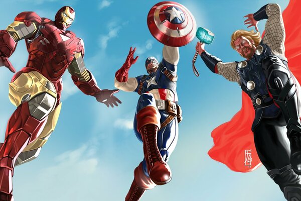 Avengers: Captain America, Iron Man, Thor