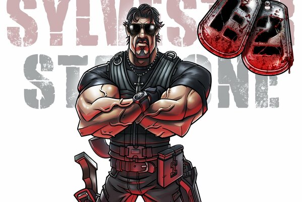 Art Stallone from the movie The Expendables 2 
