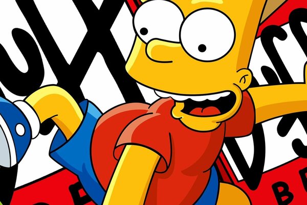Bart Simpson du dessin animé les Simpson