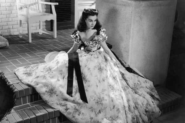 Vivienne Lee como Scarlett O hara en lo que el viento se llevó