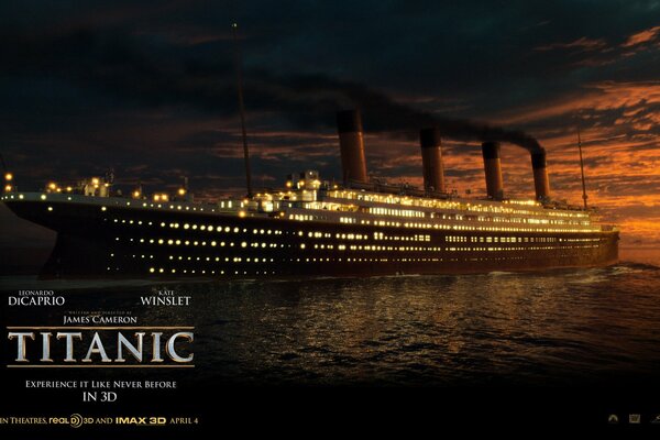 Affiche du film dramatique Titanic 