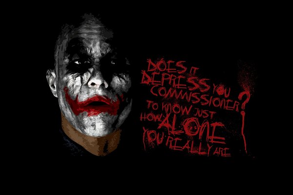 Heath Ledger as the Joker is amazing
