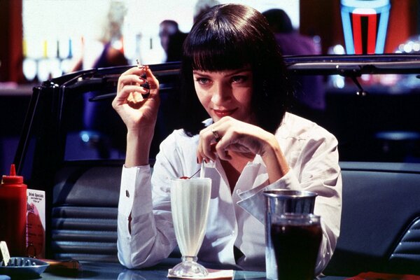 Fotograma de Uma Thurman de Pulp Fiction 