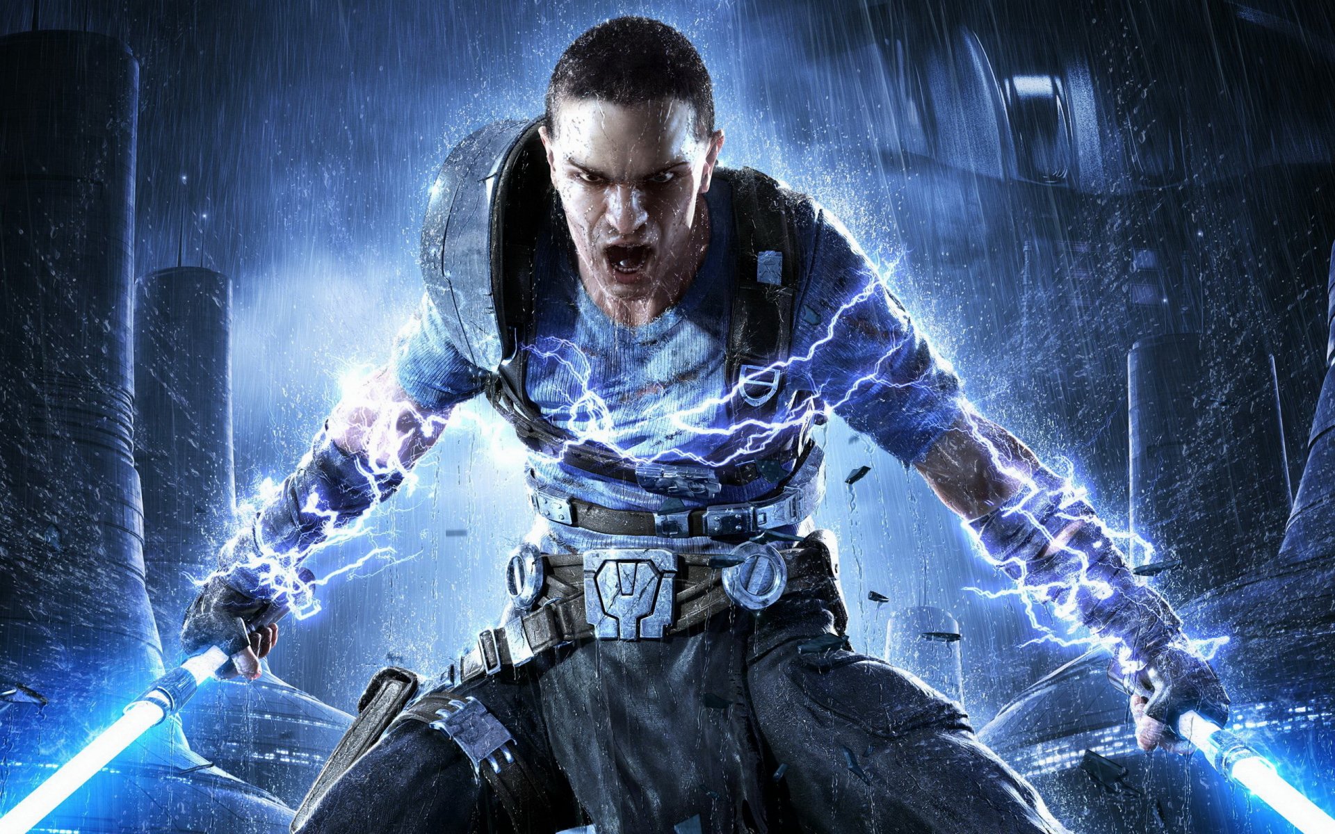 tar wars: the force unleashed 2 jedi rage épées pluie