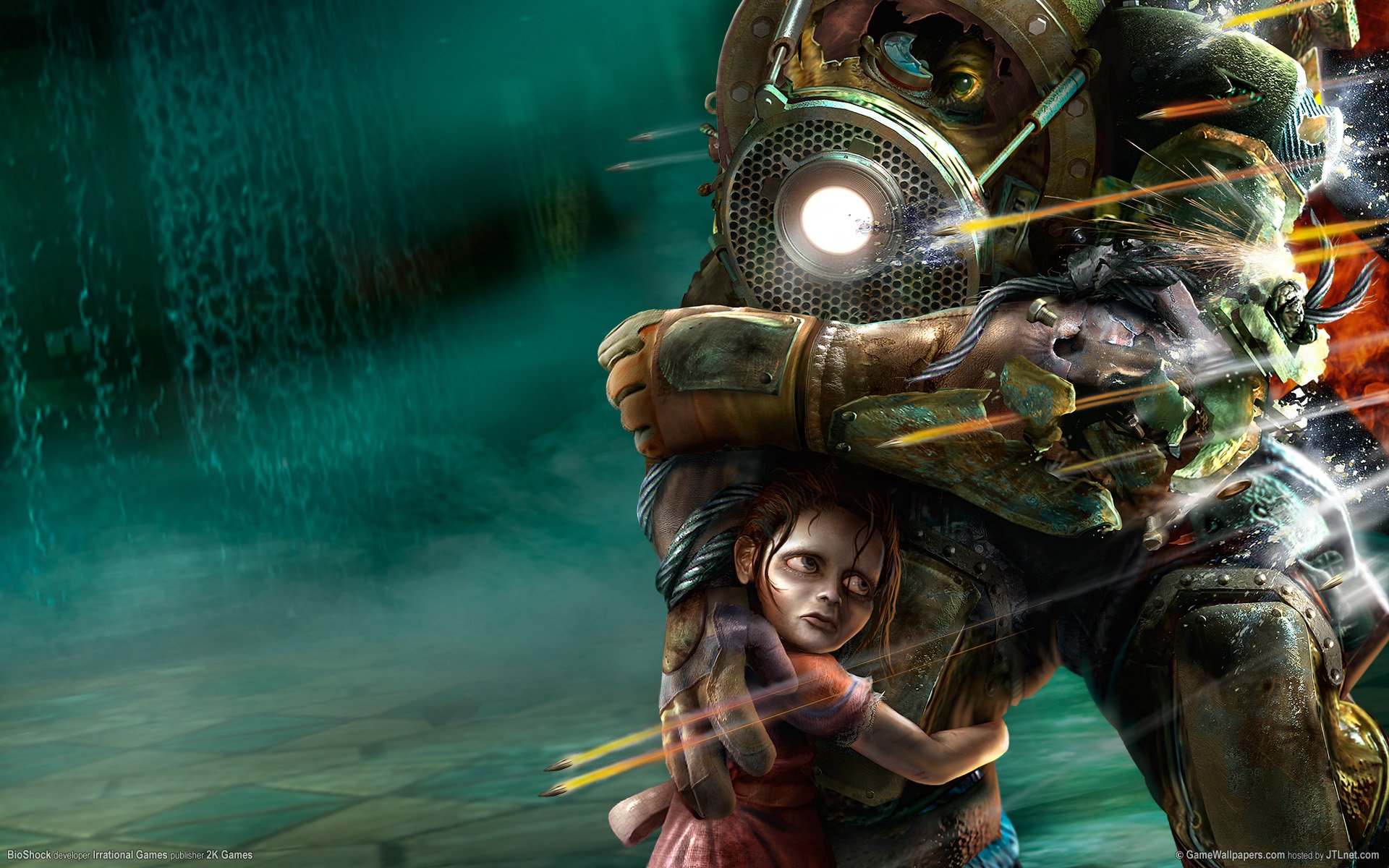 bioshock big daddy sister shooting protection