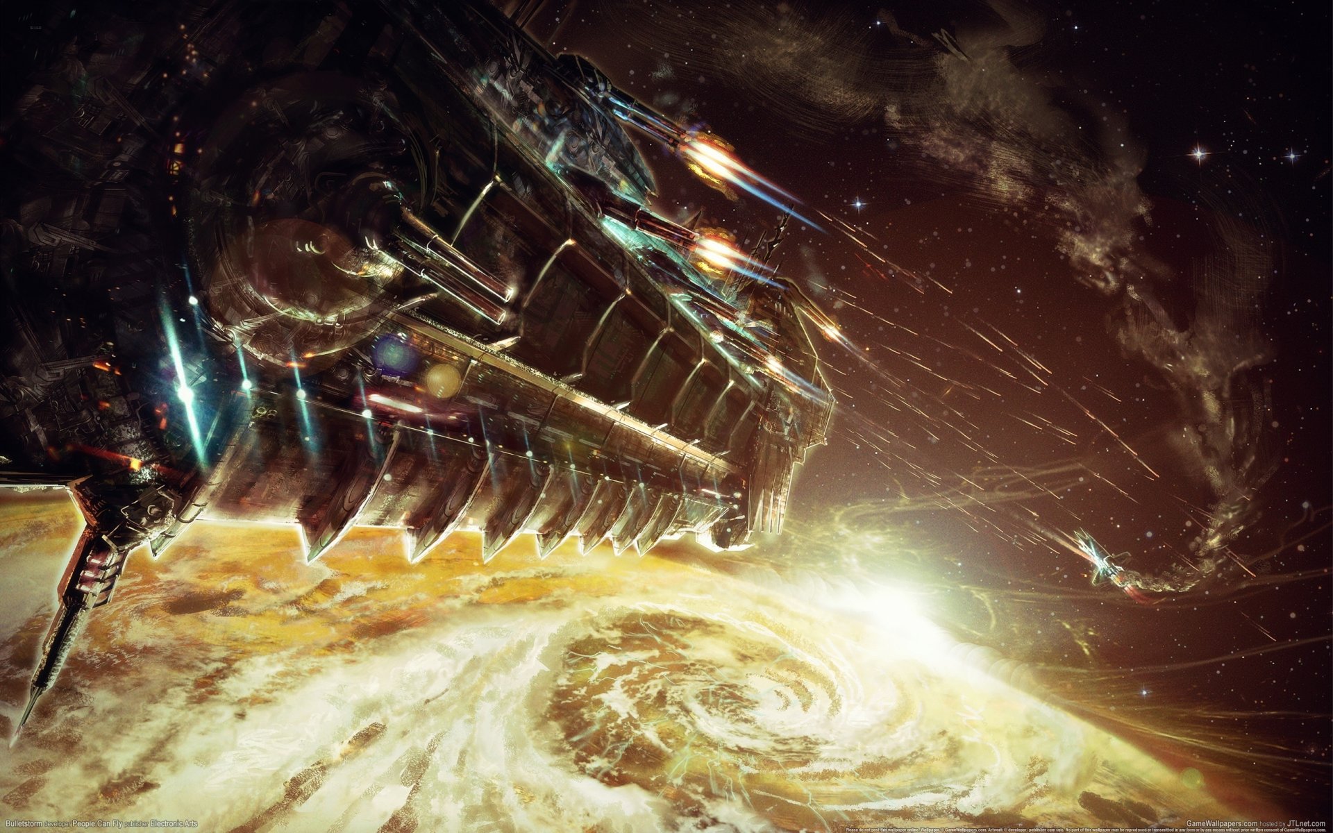 bulletstorm space ship shot