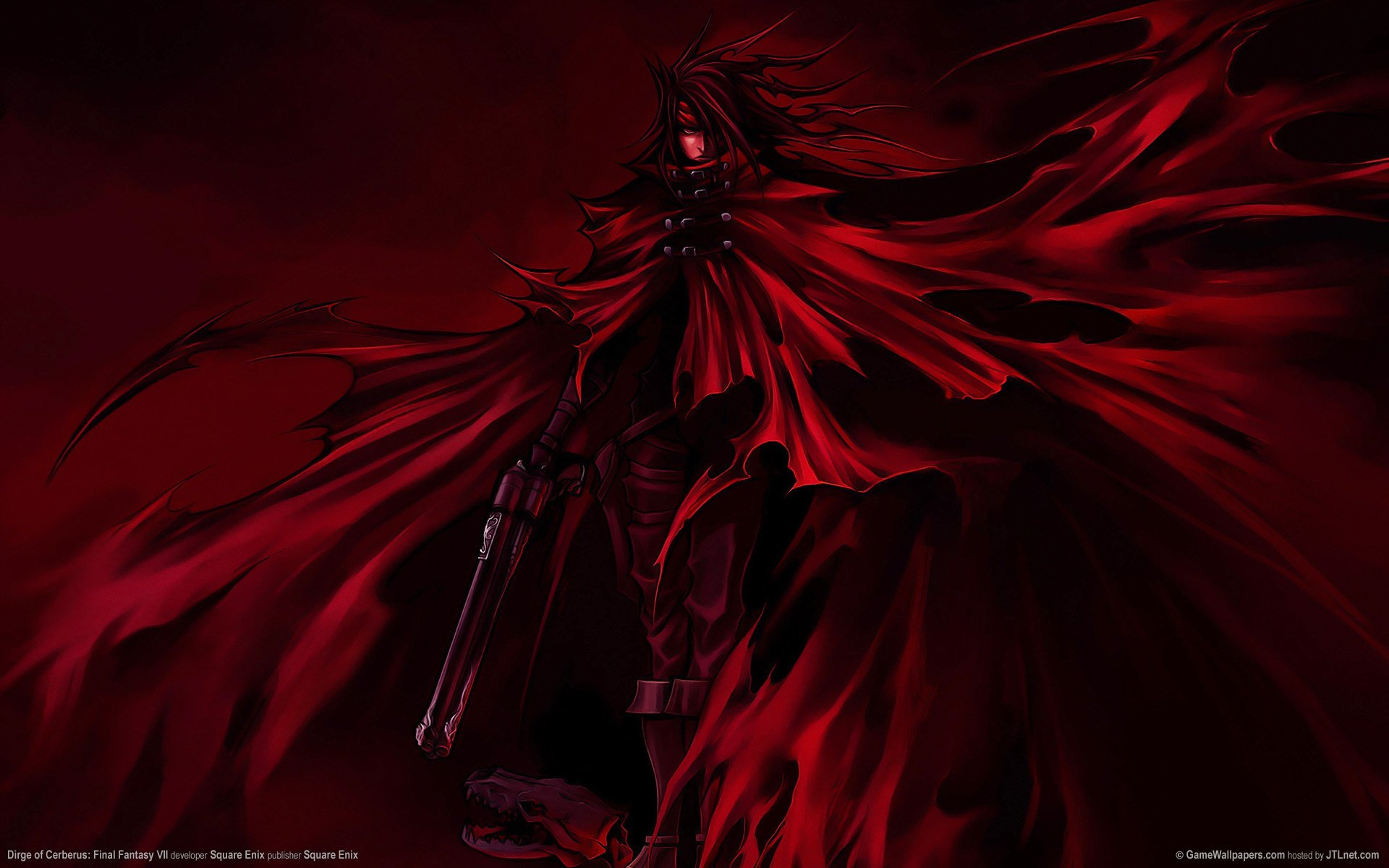 cerberus final fantasy 7 vincent valentine final fantasy broń płaszcz