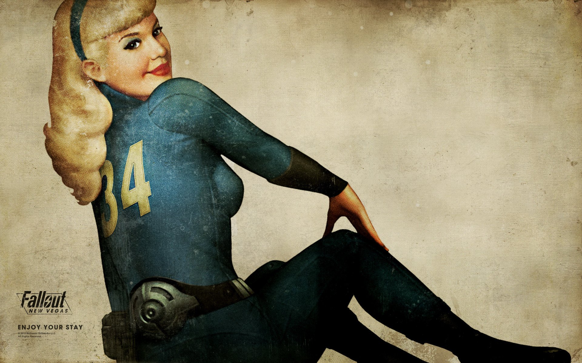 fallout new vegas ragazza residente asilo vestito cintura numero