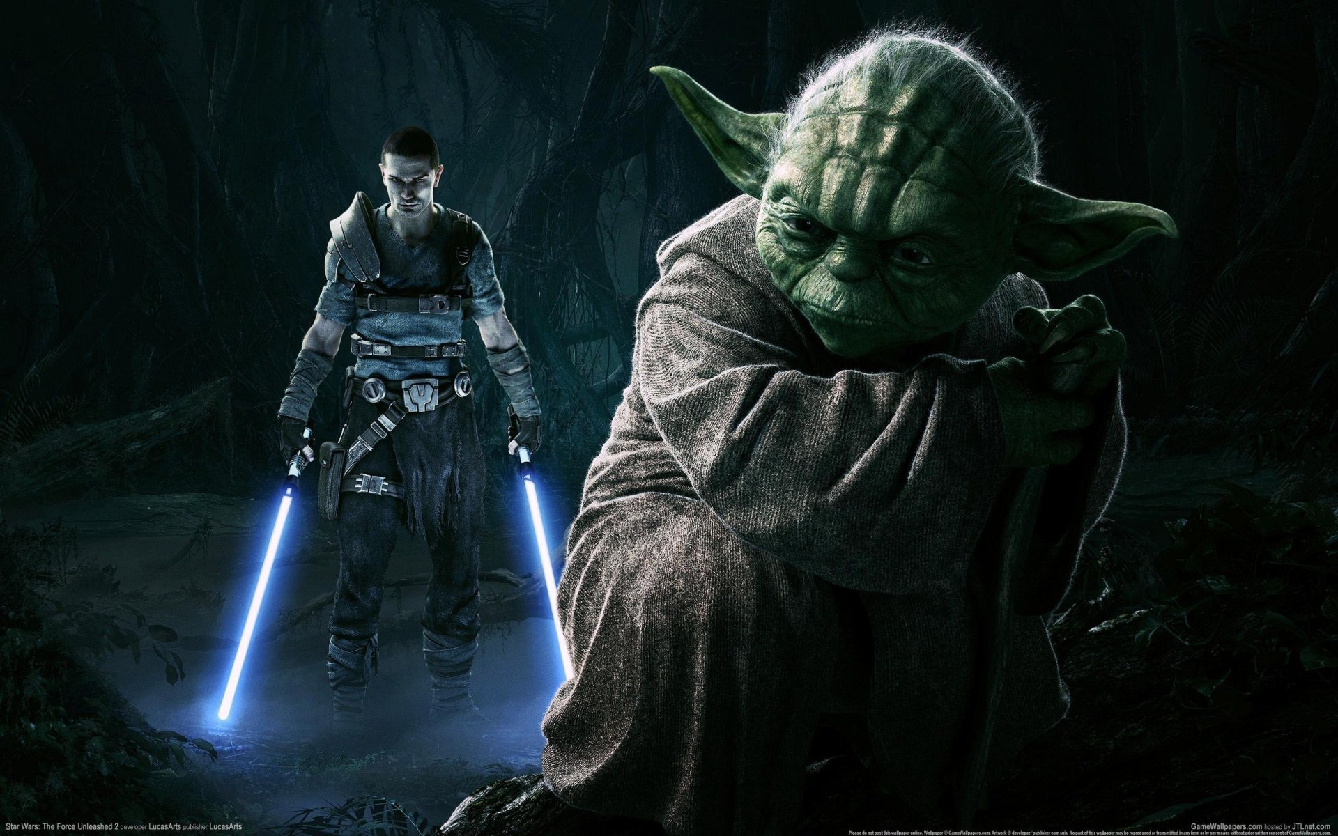 star wars the force unleashed 2 yoda sables de luz