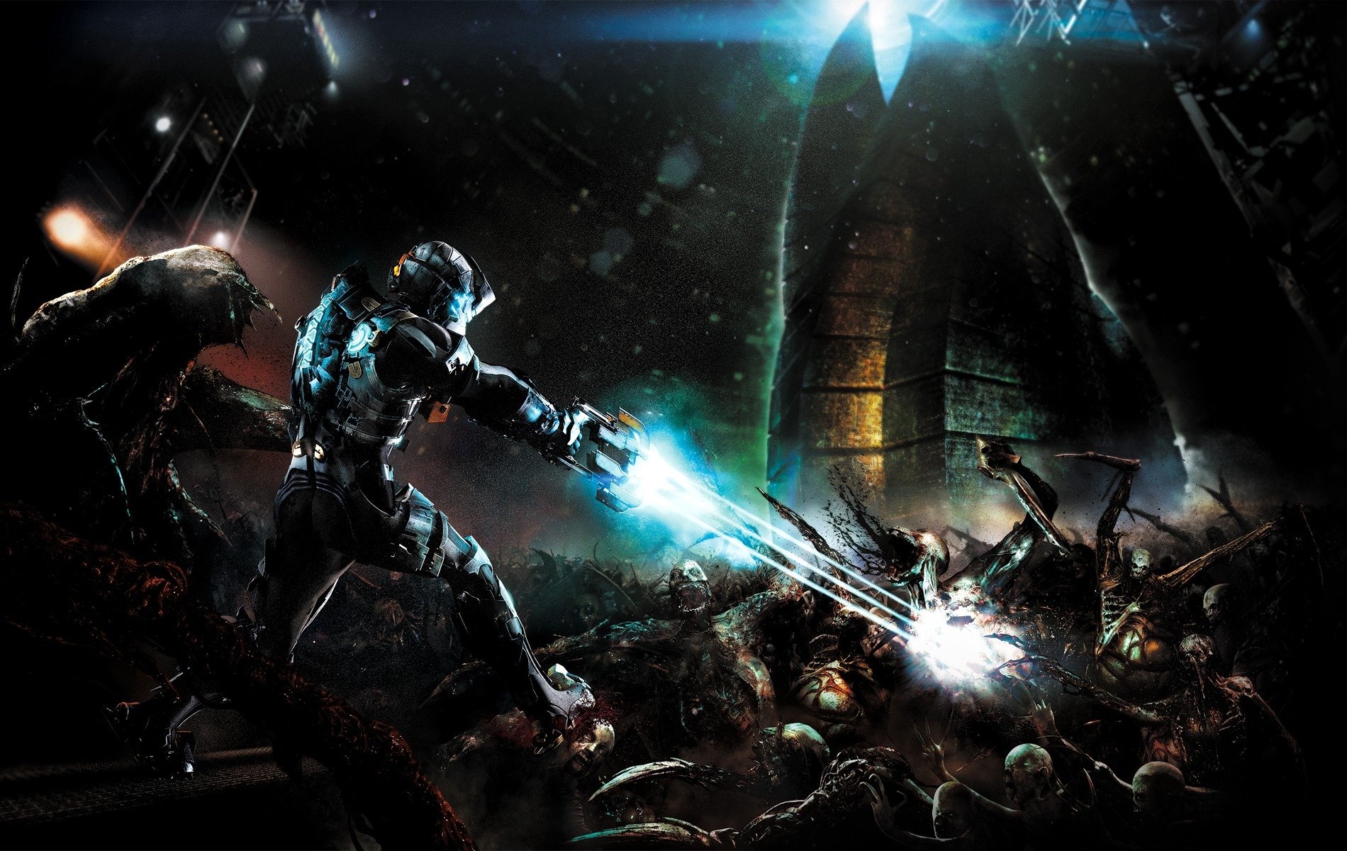 dead space 2 isaac pistolet monstres monolithe