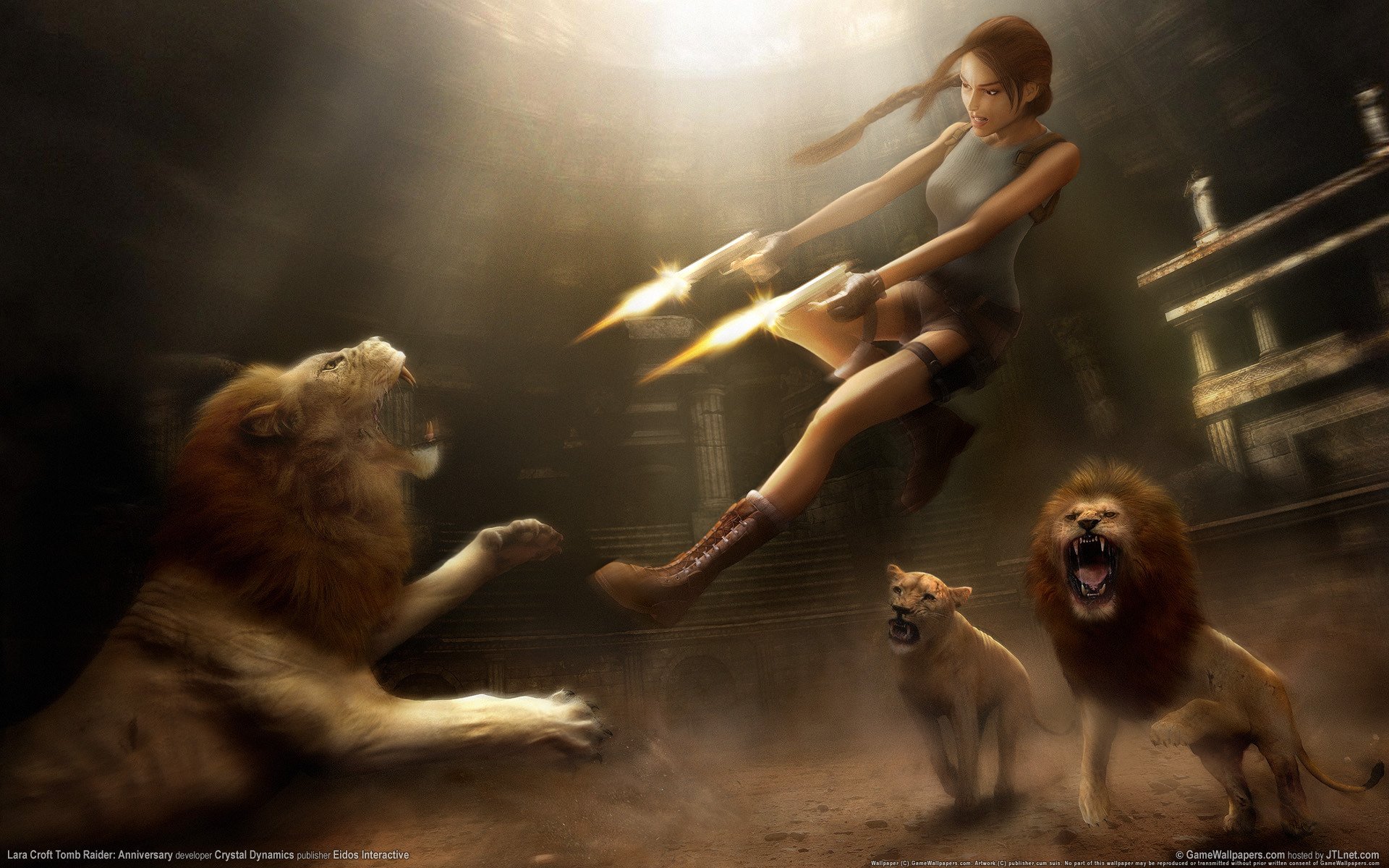 tomb raider: anniversary lara croft riprese