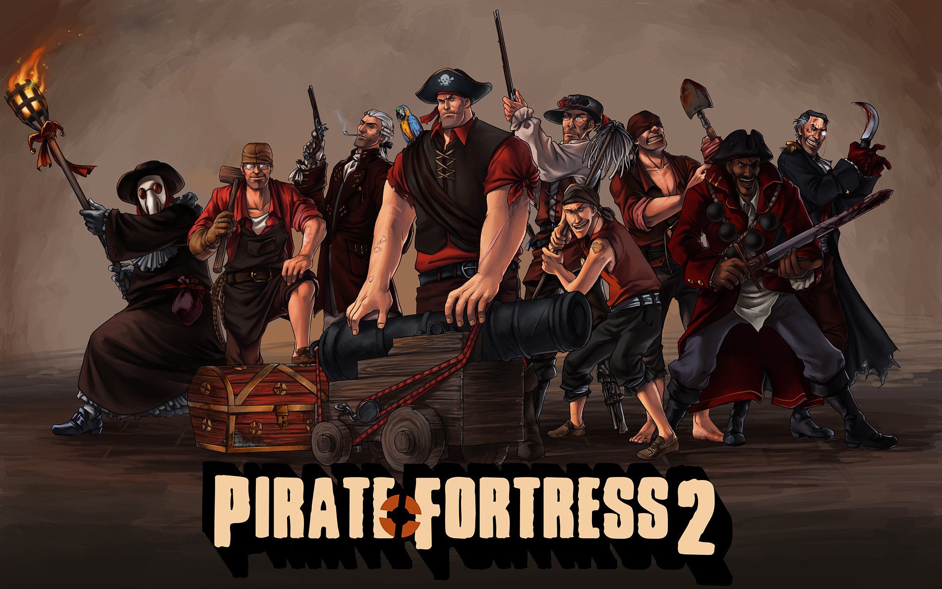 tf2 team fortress 2 pirate fortress valve