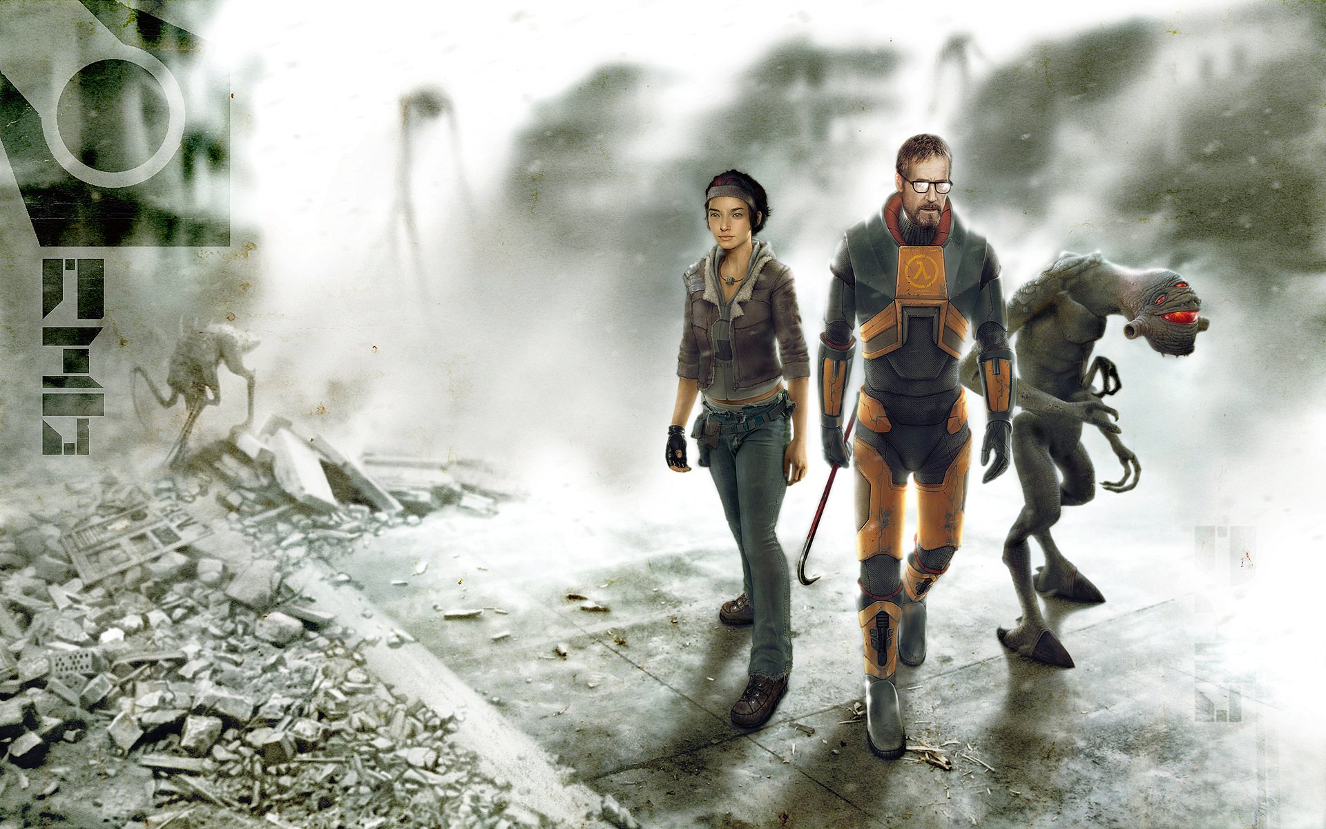 half-life 2 gordon freeman alyx vance vortigaunt