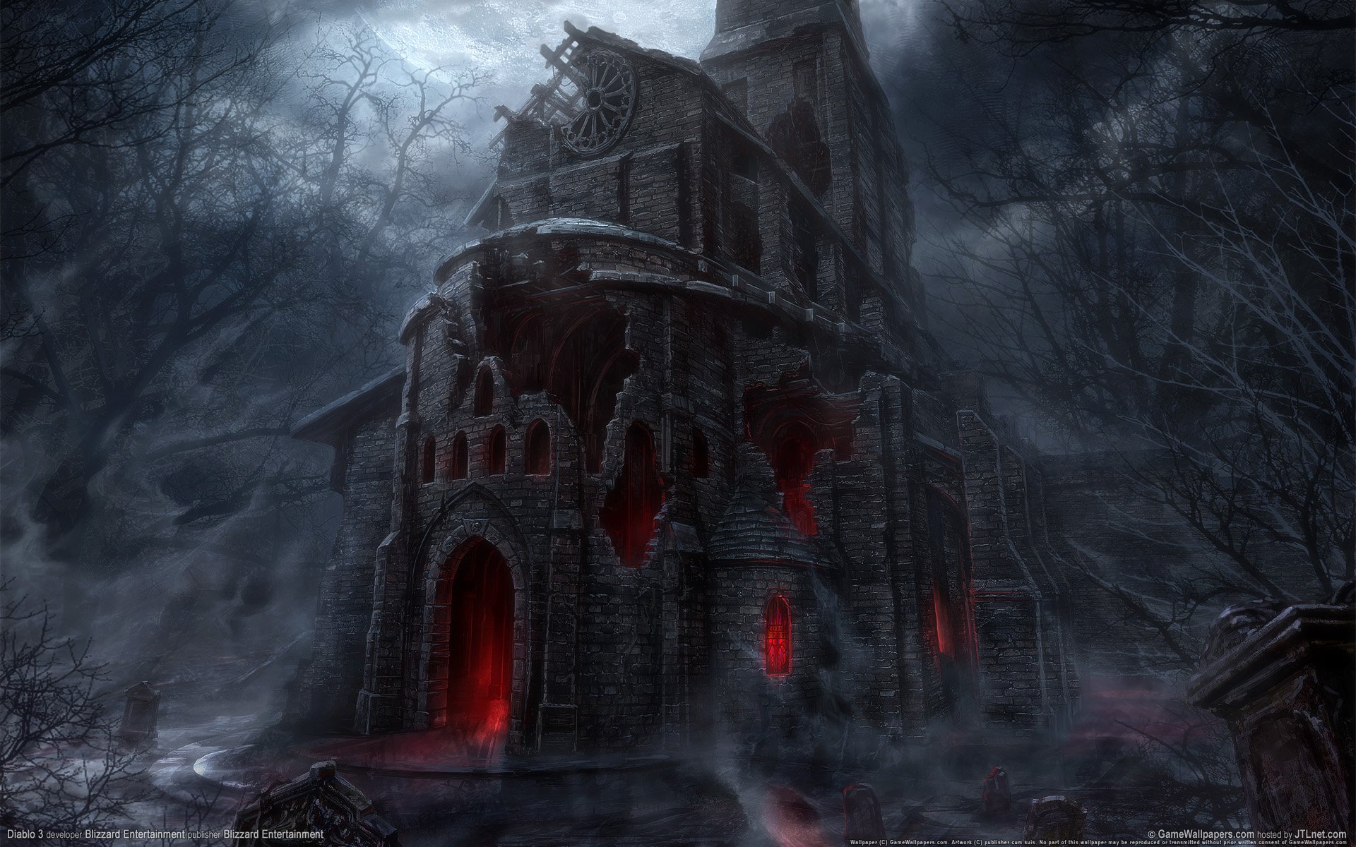 church ruins glow diablo