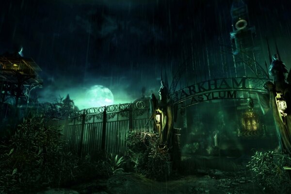 Image of arkham asylum, psycho asylum, game