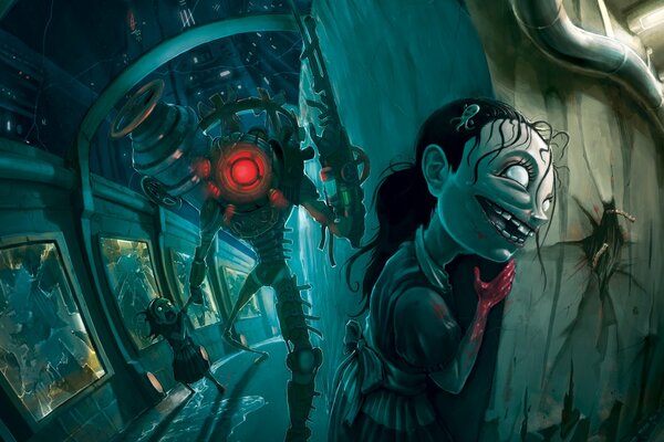 Drawing little sisters from bioshock 2