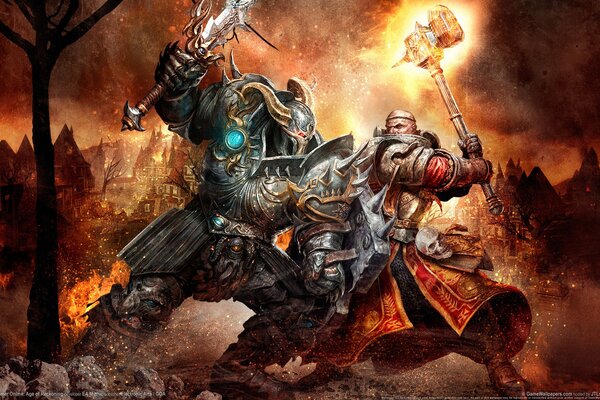 Battle of the strongest warhammer warriors