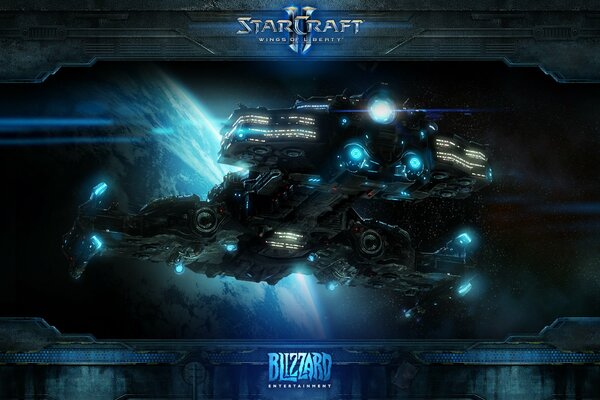 El crucero espacial terran del juego StarCraft