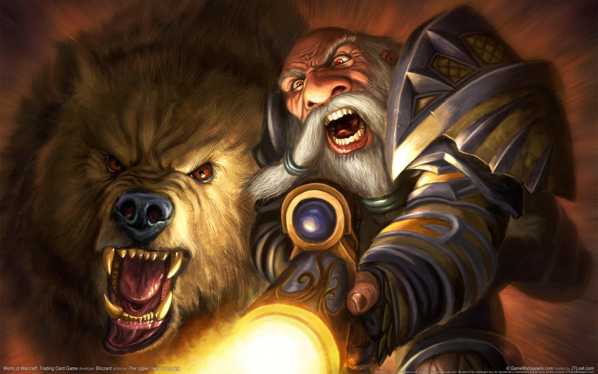 mondo di warcraft wow cacciatore nano animale domestico orso colpo pistola nano giunta