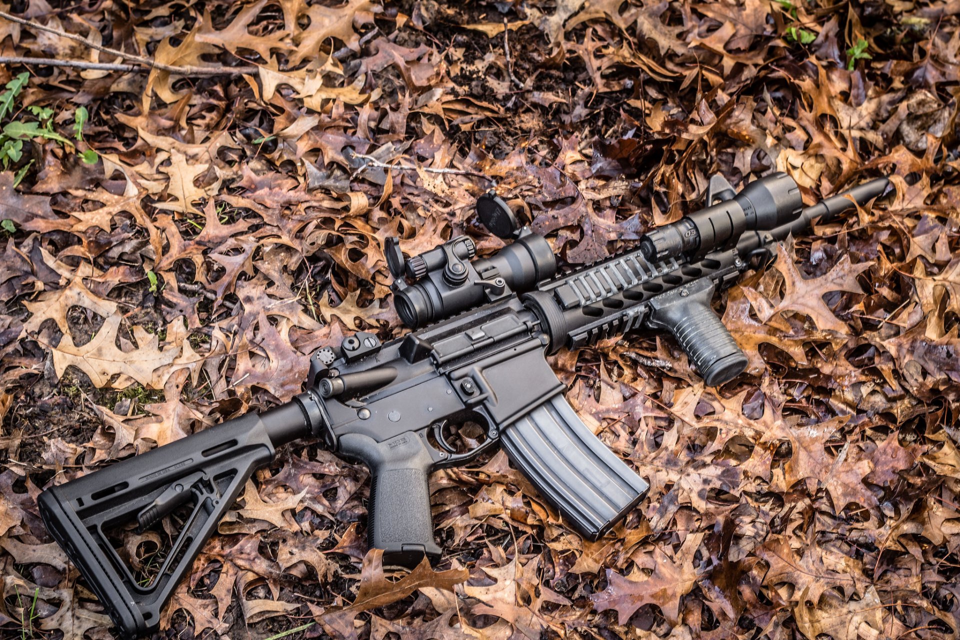 ar-15 assault rifle weapon background