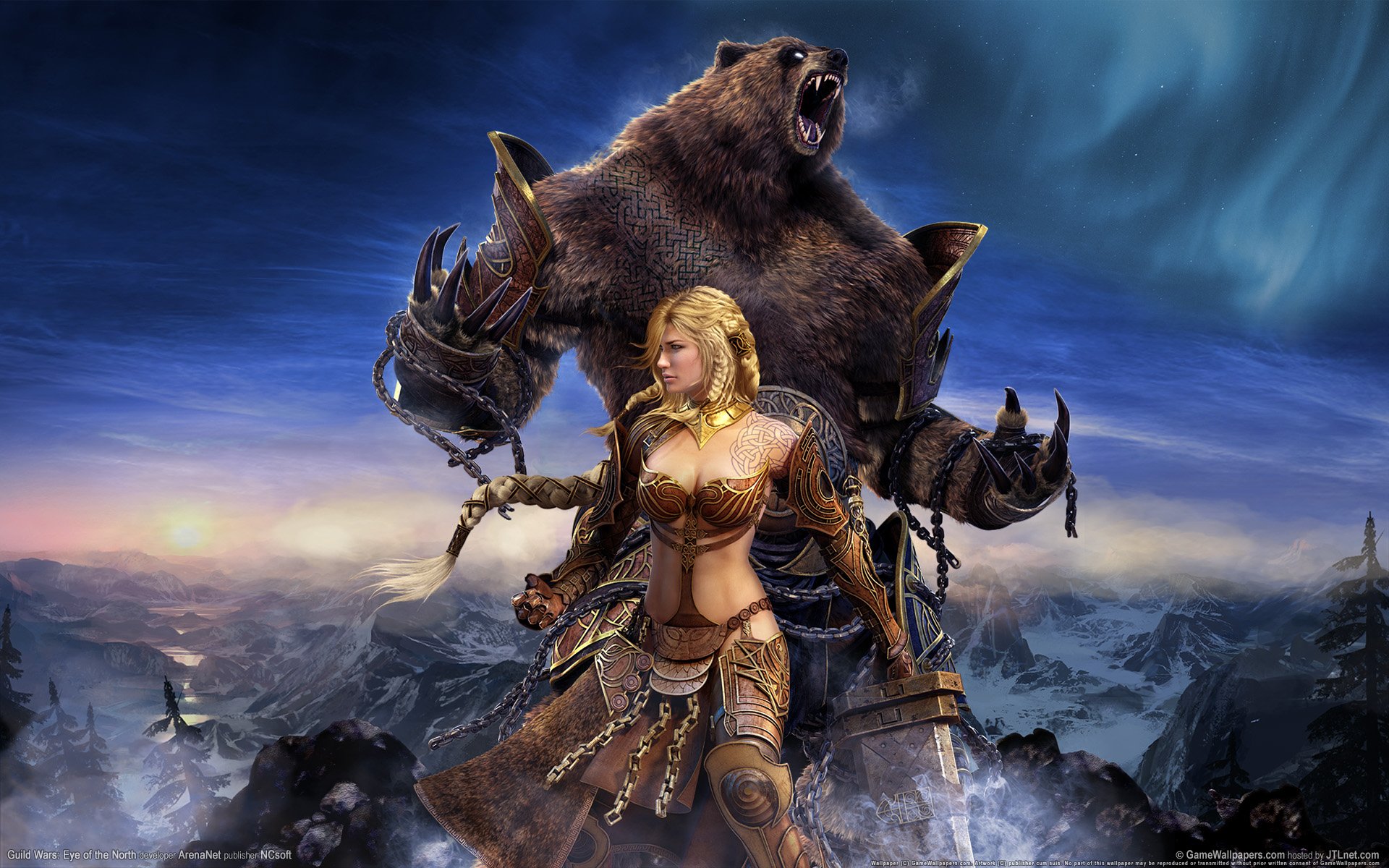 guild wars: l occhio del nord ragazza orso fantasia