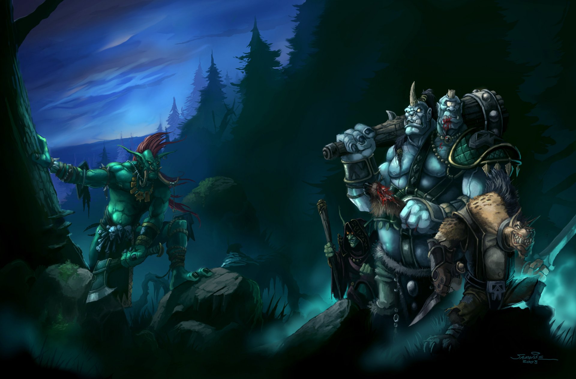 troll mundo de warcraft juego de rol ogro