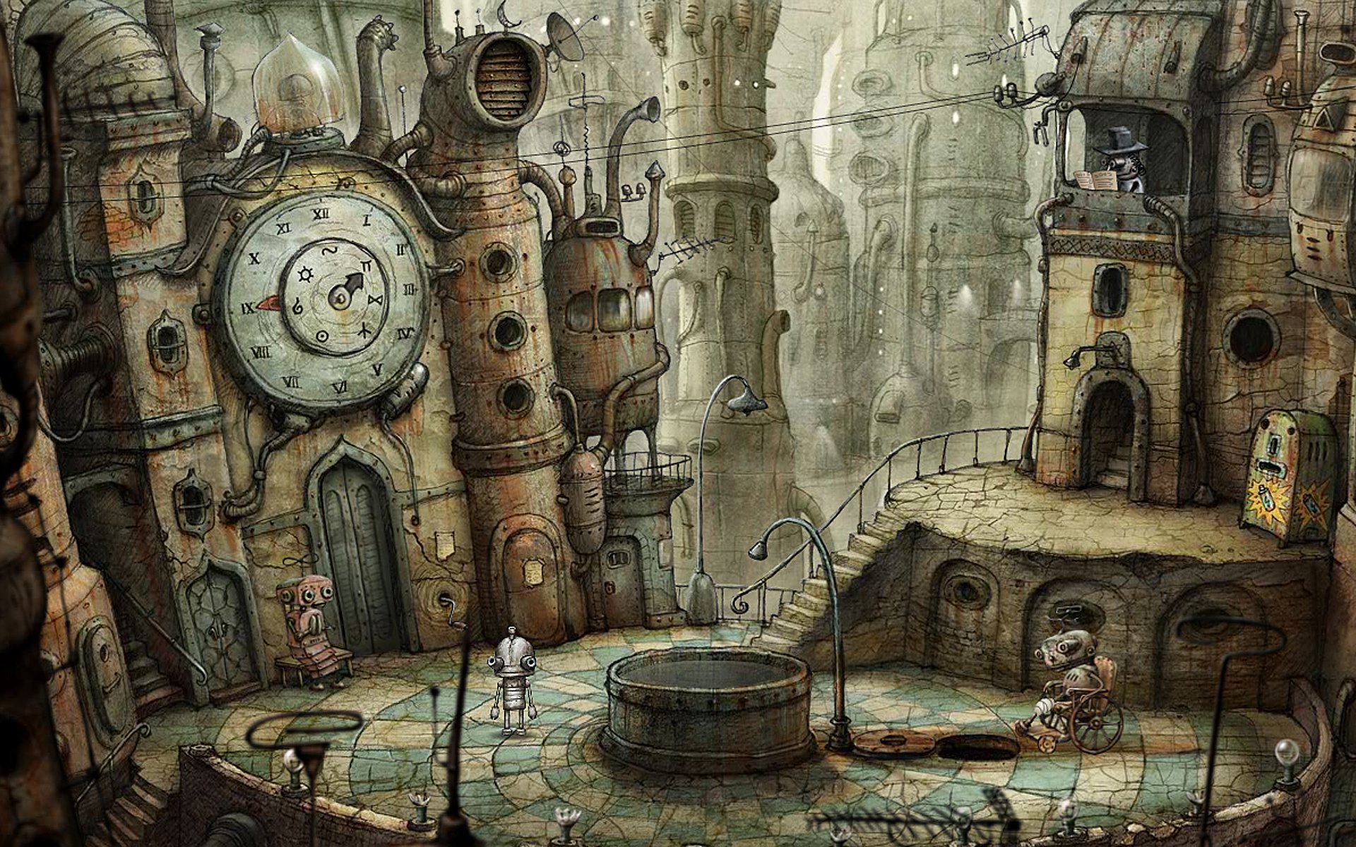 machinarium juegos robot diseño de amanita