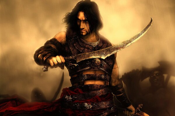 Prince of Persia in battle. Art