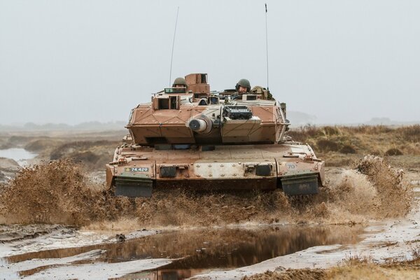 Panzer der dänischen Armee in Tarnfarbe