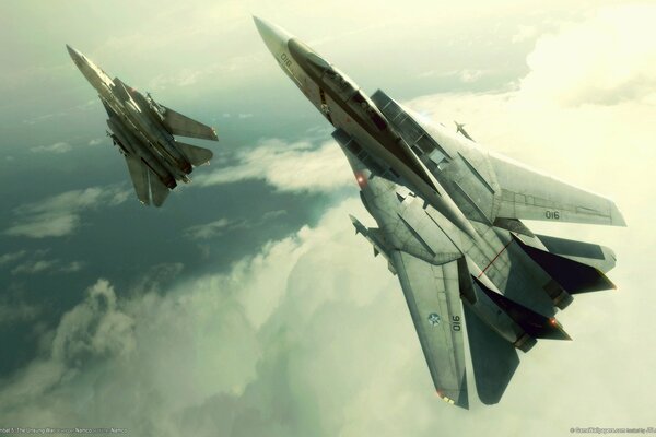 Supersonic fighters in the skies