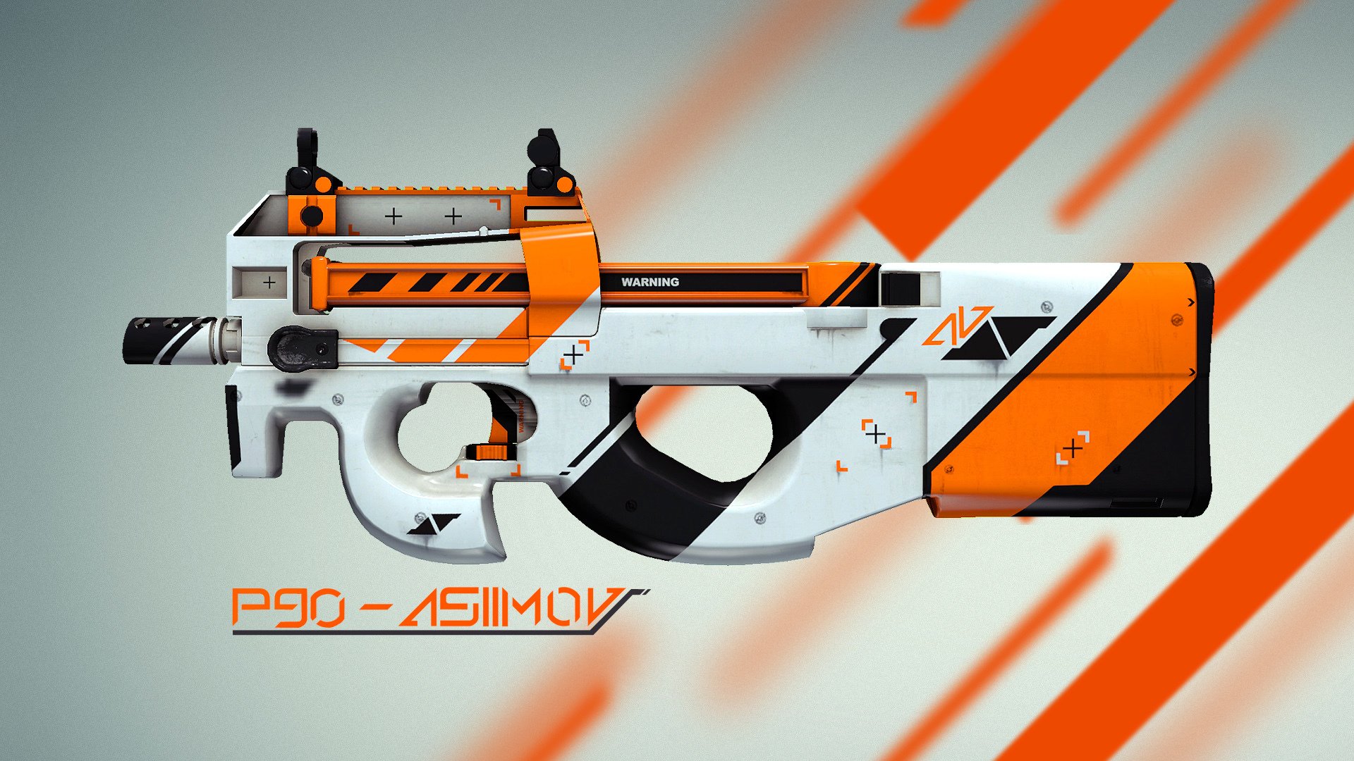 p90 asiimov cs:go counter strike global offensive skin