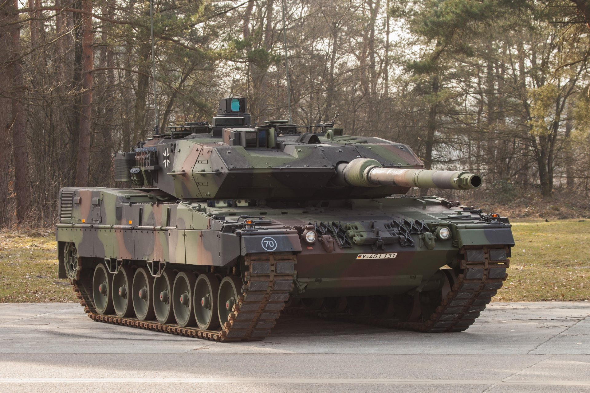 bundeswehr leopardo 2a7 combate tanque