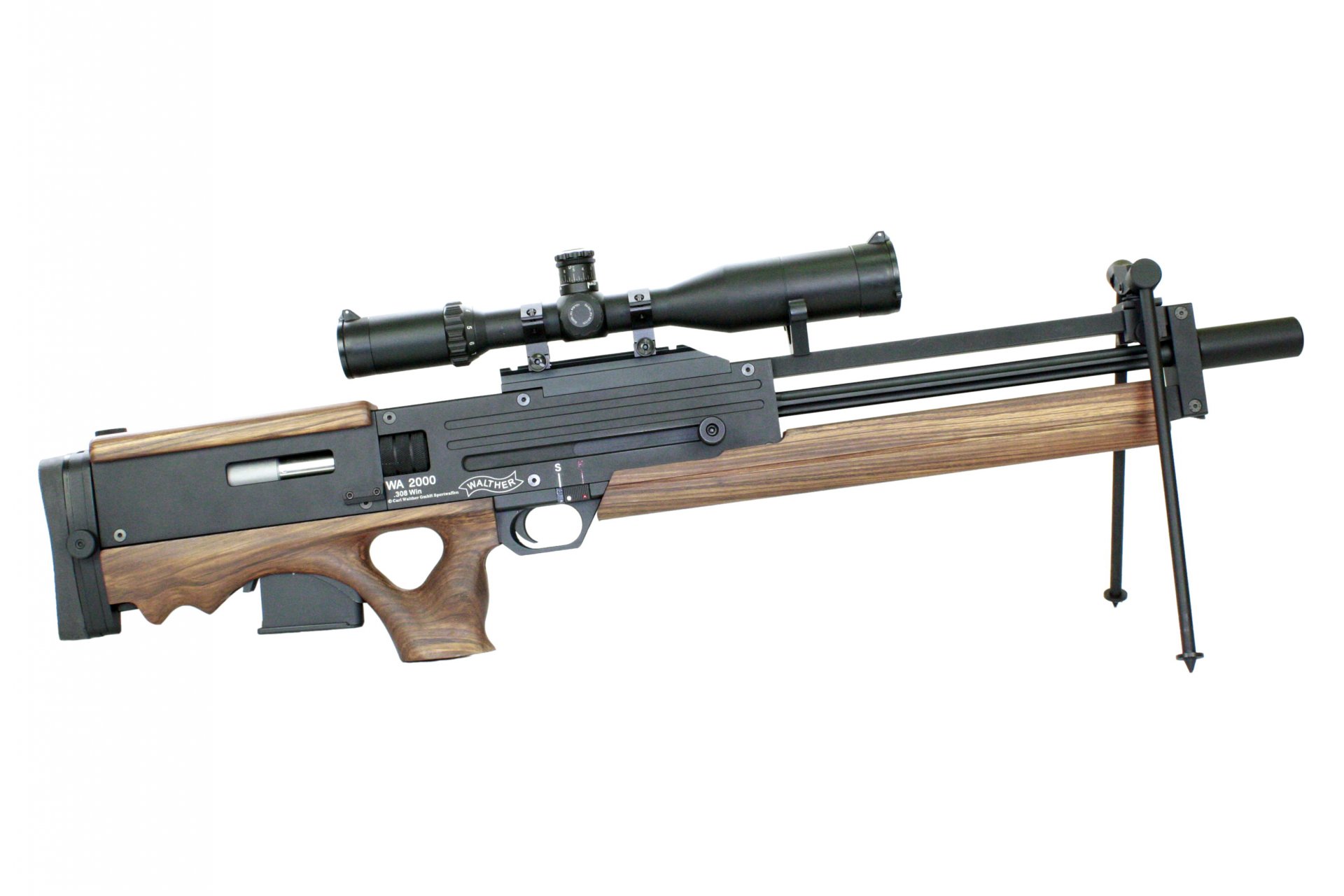 original sniper fusil wa 2000 walter distributeur automatique 2000 bull-pap développement allemagne armurerie.préoccupation carl walter waffenfabrik pour police allemand sniper arme exemplaires aluminium cadre optique vue bipied loge accent joue