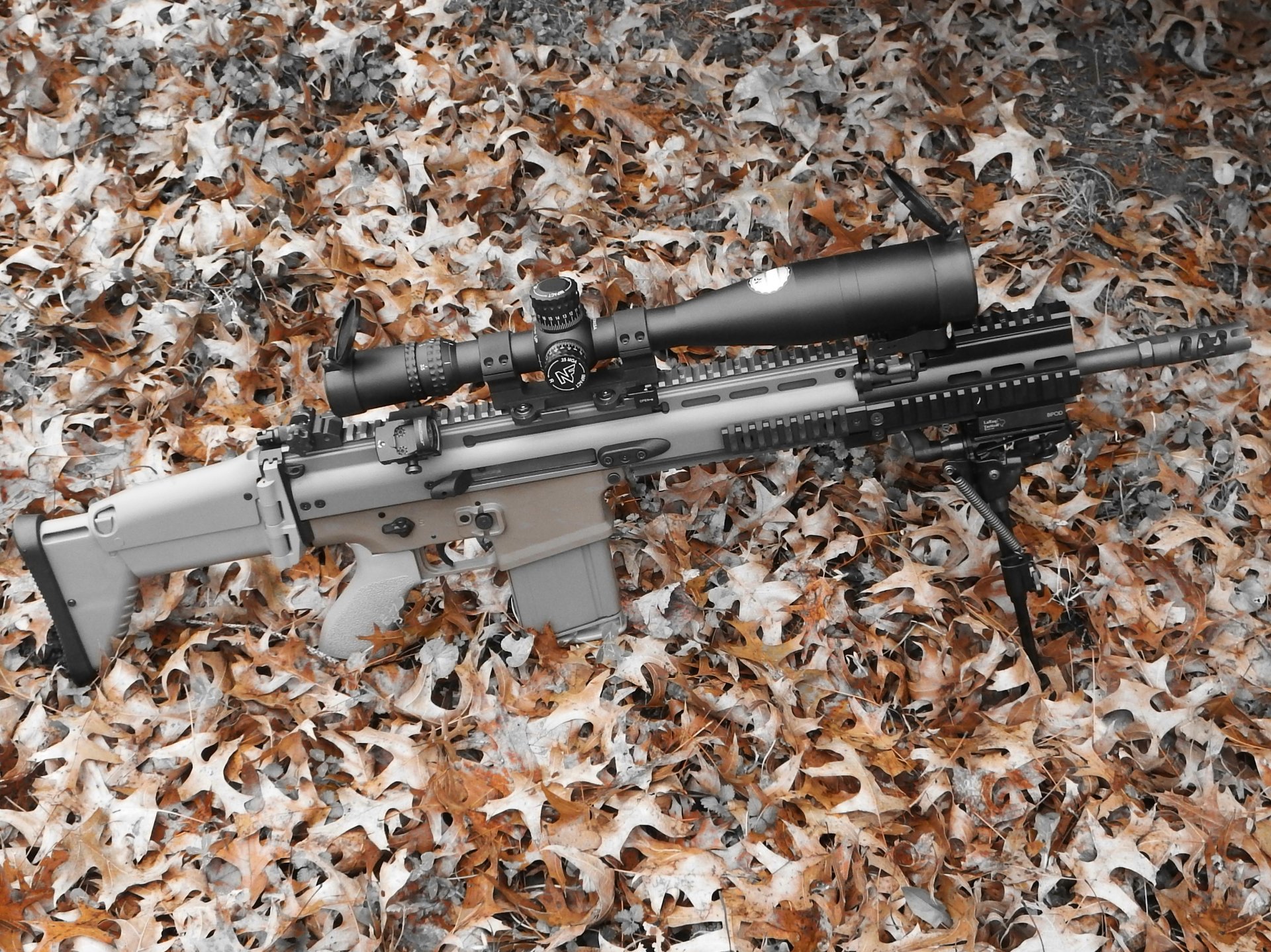 fn scar 17s ametralladora armas óptica