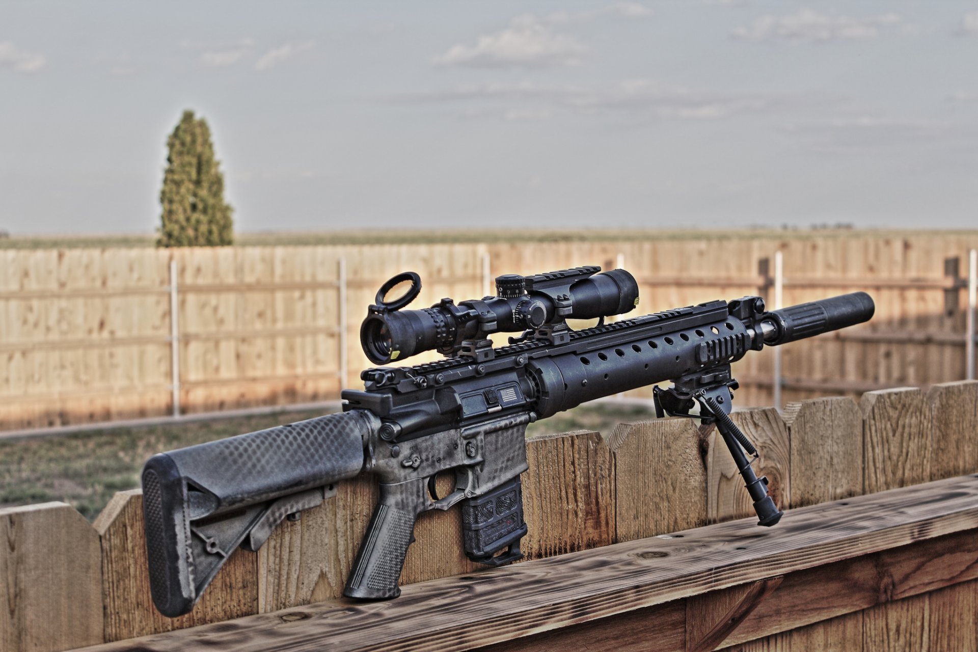 mk12 spr sniper rifle weapon